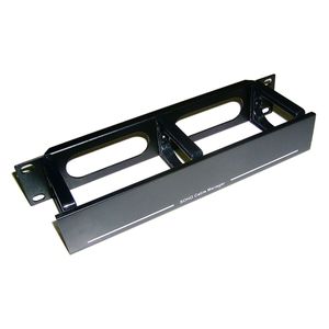 RackMatic TENRack Panel Gestión Cables 10" de 3 anillas con tapa