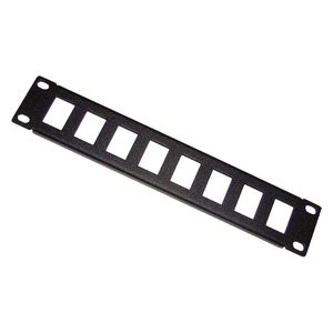 RackMatic TENRack Patch-Panel 10" 8-Port 1U (Keystone)