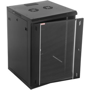 Armario rack mural 19'' 15U 600x600x772 mm de pared SOHORack de RackMatic de color negro RAL 9005