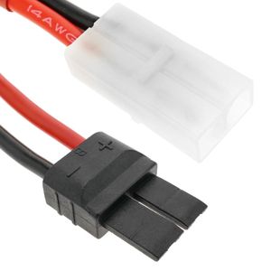 Cable TRAXXAS #1 macho a TAMIYA #1 hembra de 6cm 14AWG Carga y fuente alimentación