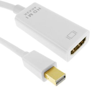 Cable adaptador de vídeo 4K 10cm de Mini DisplayPort MDP macho a HDMI hembra 1080p FullHD 2K 4K