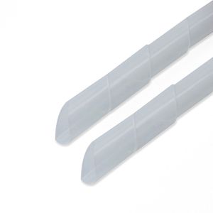 Organizador de cables. Funda blanca en espiral de 4-50 mm longitud 2,5 m