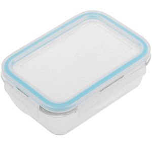Recipiente rectángular para alimentos hermético de cristal de 330 ml