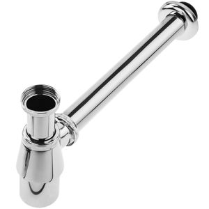 Sifón botella de latón cromado