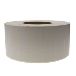 Rollo bobina de 4800 etiquetas adhesivas para impresora transferencia térmica 76.2x25.4mm