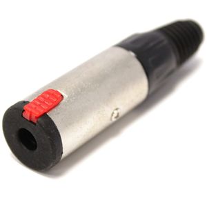 Conector jack 6.3mm hembra mono metal