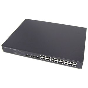 PoE-Switch 10/100/1000 Mbps IEEE802.3af RACK19 (24 PoE y 4 SFP)