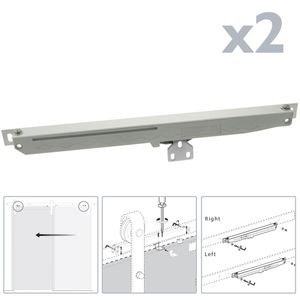 Cierrapuertas automático de color acero para puerta corredera sku GK11