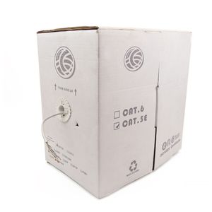 Bobina cable UTP categoría 5e 24AWG flexible gris 305m