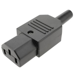 Clavija IEC-60320 C13. Enchufe hembra recto