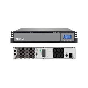 SAI PHASAK 2000VA Rack 19" 2U Online Senoidal Pura Doble Conversión APFC SNMP ByPass