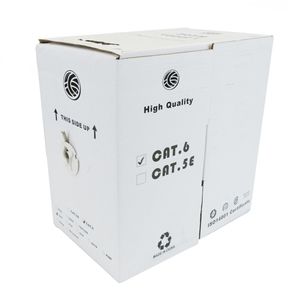 Bobina cable UTP categoría 6 24AWG flexible gris 305m