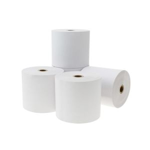 Rollo bobina de papel térmico para impresora TPV y caja registradora 76x70mm 5 unidades