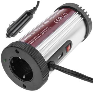 Inversor eléctrico onda modificada 12 VDC a 220 VAC de 150W y USB