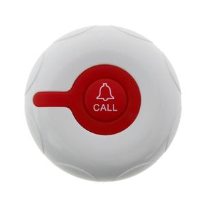 Pulsador emisor transmisor para sistema de llamada inalámbrico redondo 500m 1 tecla