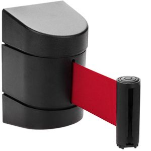 Fijación de pared de plástico con 2m de cinta retráctil roja