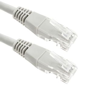 Cable de red ethernet LAN UTP RJ45 de Cat.6 gris de 1m