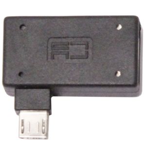 Adaptador OTG a MicroUSB con alimentación por la derecha